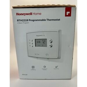 Honeywell Home RTH221B Programmable‎ Thermostat White 1 Basic Program New Open